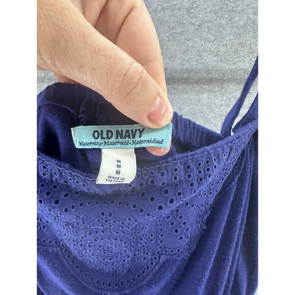 Old Navy Maternity Women's sz M Strapless or Spaghetti Strap Maxi Dress - Picture 6 of 8